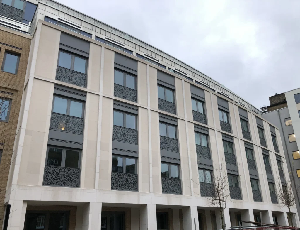 Regents Crescent, London, Stone Fixing Systems